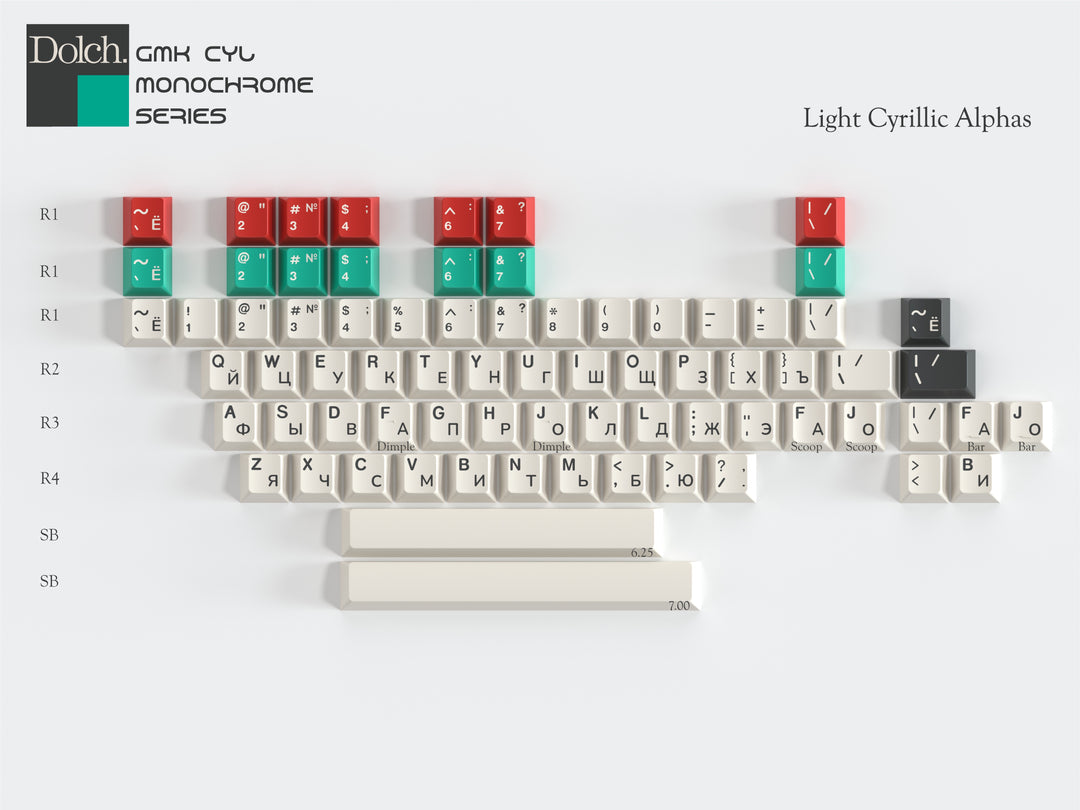 GMK CYL Monochrome Dolch Keycaps [IN STOCK]