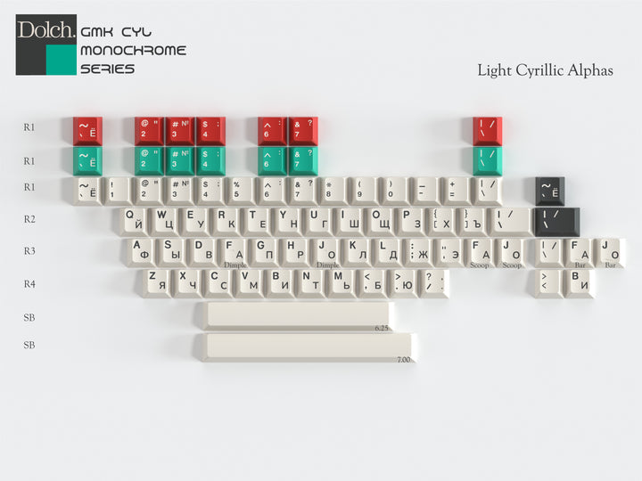 GMK CYL Monochrome Dolch Keycaps [IN STOCK]