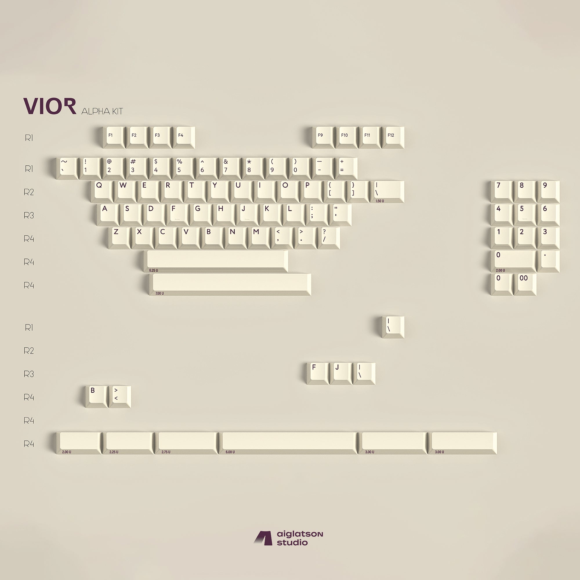 キーボード PBTfans Vior (Base + Alpha + 40s) PBTFans Vior – Mino Keys