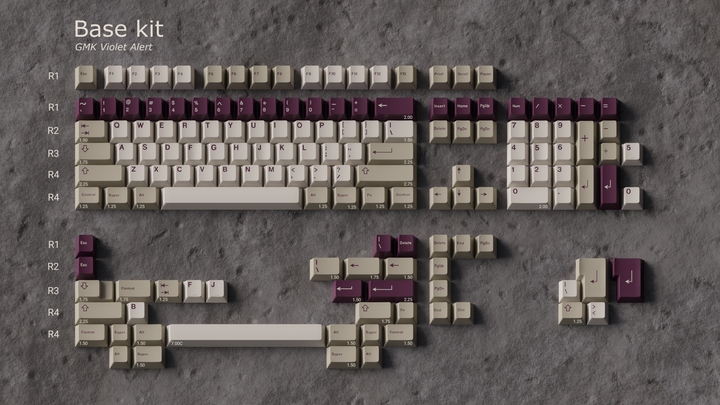 GMK CYL Violet Alert Keycaps [In-Stock]