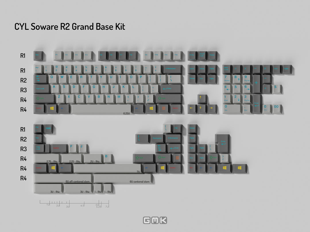 GMK CYL Soware R2 Grand Base Kit
