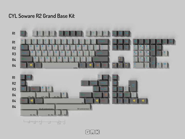 GMK CYL Soware R2 Grand Base Kit