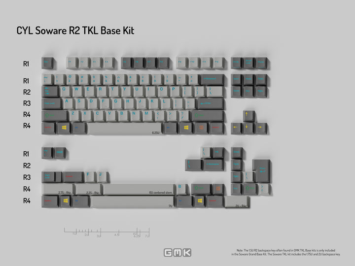 GMK CYL Soware R2 TKL Base Kit