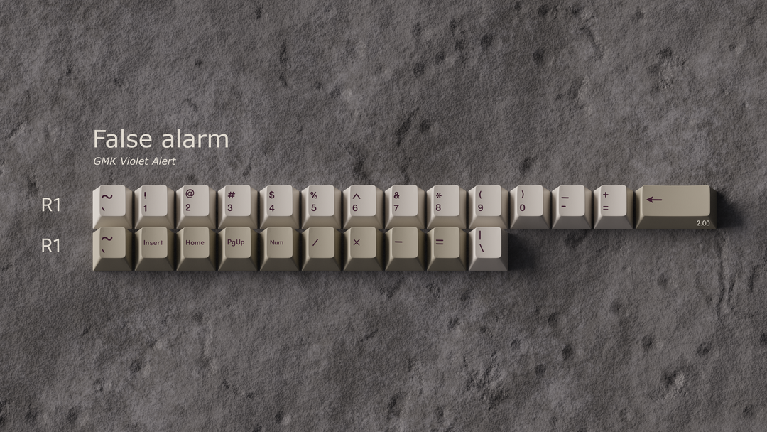 GMK CYL Violet Alert Keycaps [In-Stock]