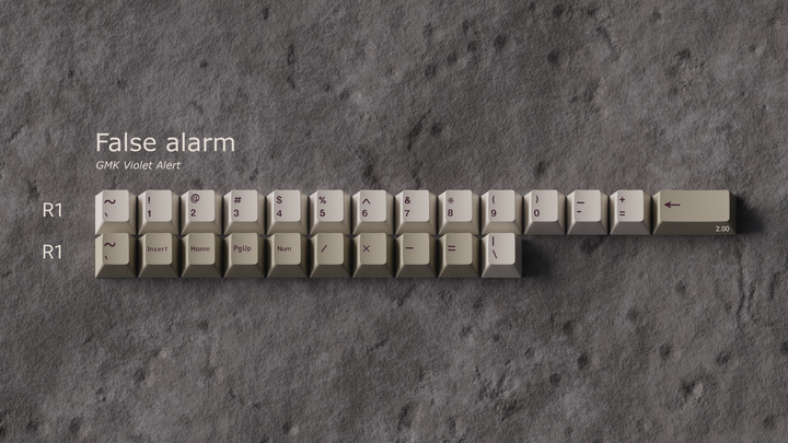 GMK CYL Violet Alert Keycaps [In-Stock]