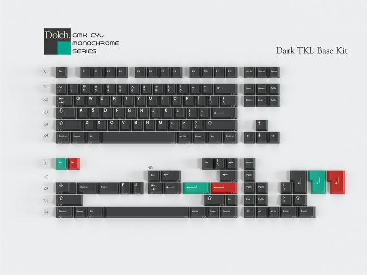 GMK CYL Monochrome Dolch Keycaps [IN STOCK]