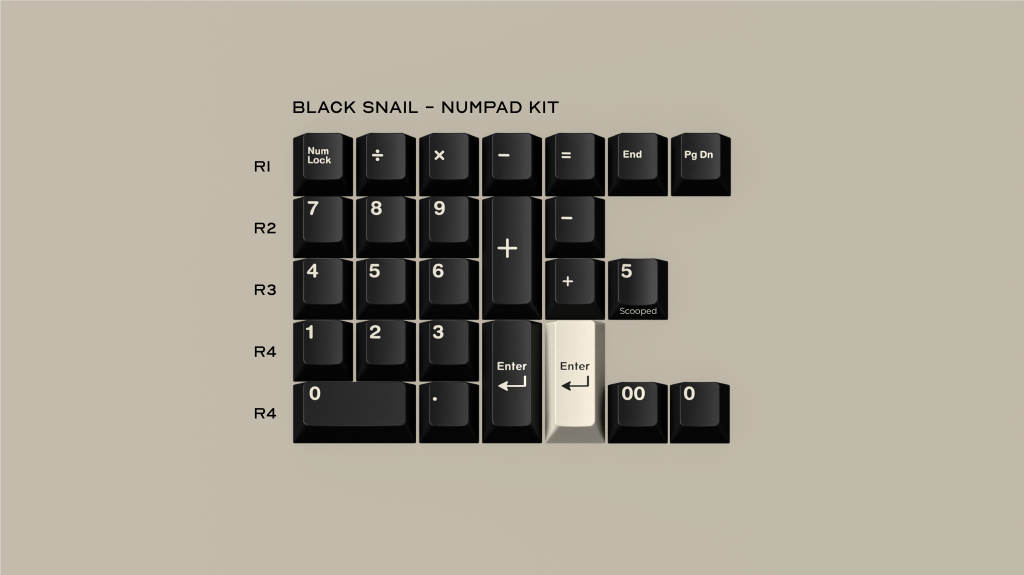 GMK CYL Black Snail – Mino Keys