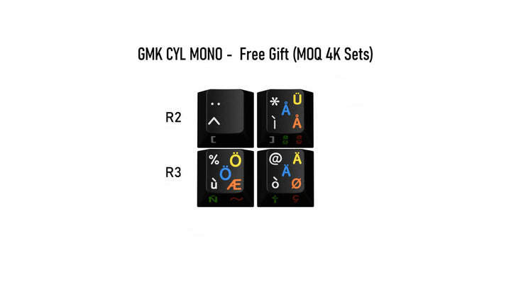 GMK CYL MONO Keycaps