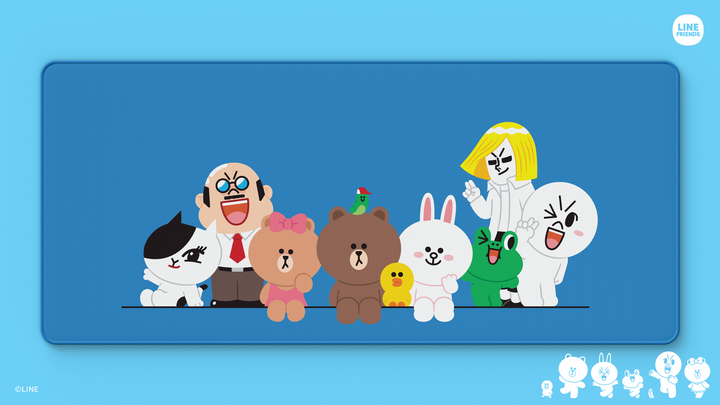 LINE FRIENDS BROWN &amp; FRIENDS Deskmat